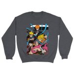 Anime Friends 3 Classic Unisex Crewneck Sweatshirt