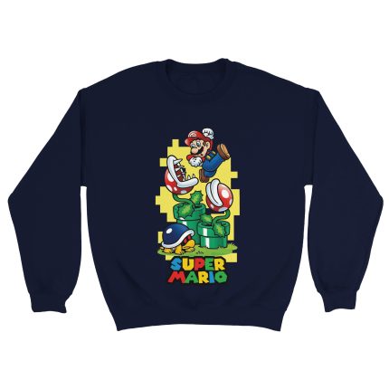 Super Mario 7 Classic Unisex Crewneck Sweatshirt