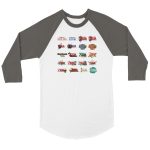 Zelda 4 Unisex 3/4 sleeve Raglan T-shirt