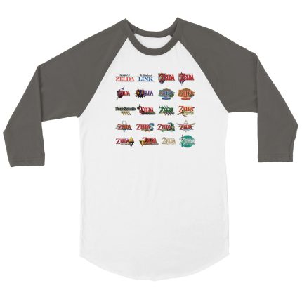 Zelda 4 Unisex 3/4 sleeve Raglan T-shirt