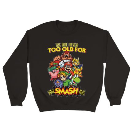 Super Smash Bros 1 Classic Unisex Crewneck Sweatshirt