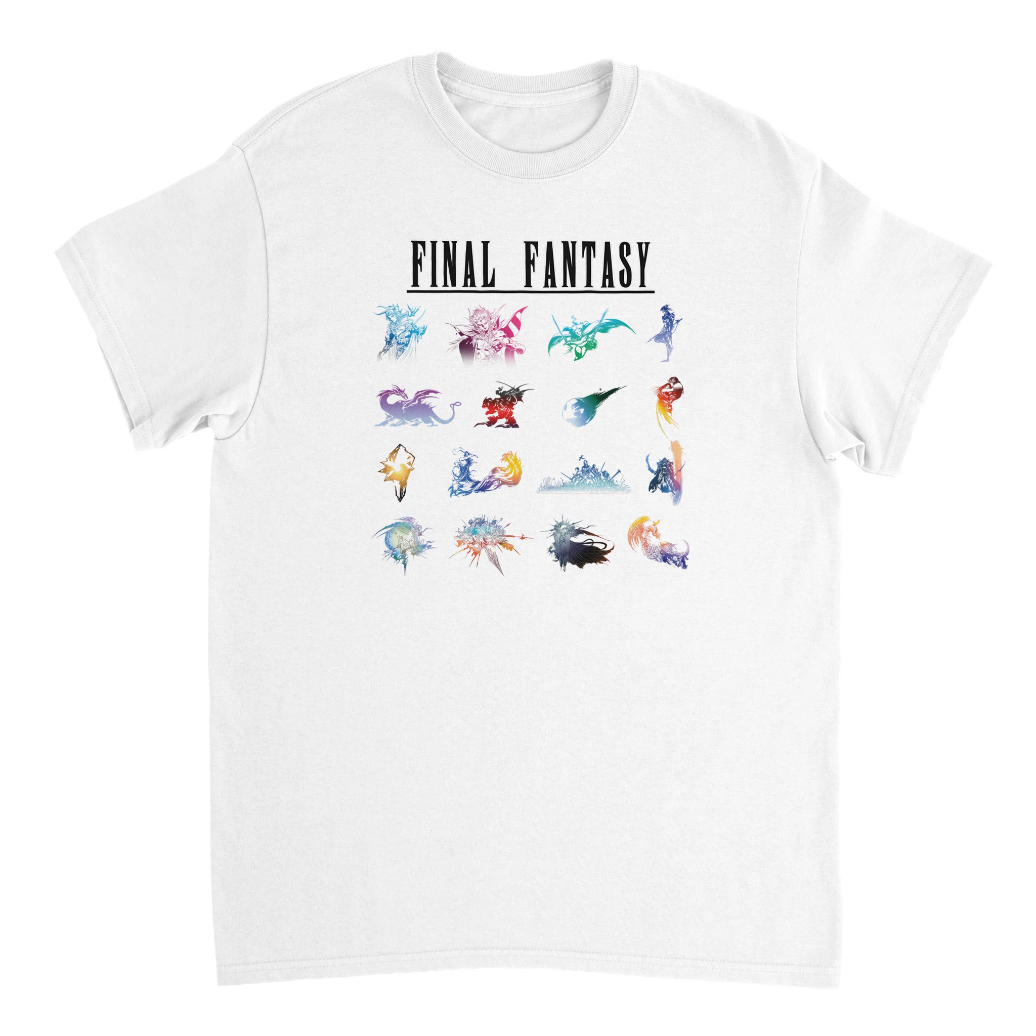 Final Fantasy Heavyweight Unisex Crewneck T-shirt Final Fantasy Heavyweight Unisex Crewneck T-shirt