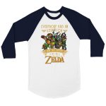 Zelda 3 Unisex 3/4 sleeve Raglan T-shirt