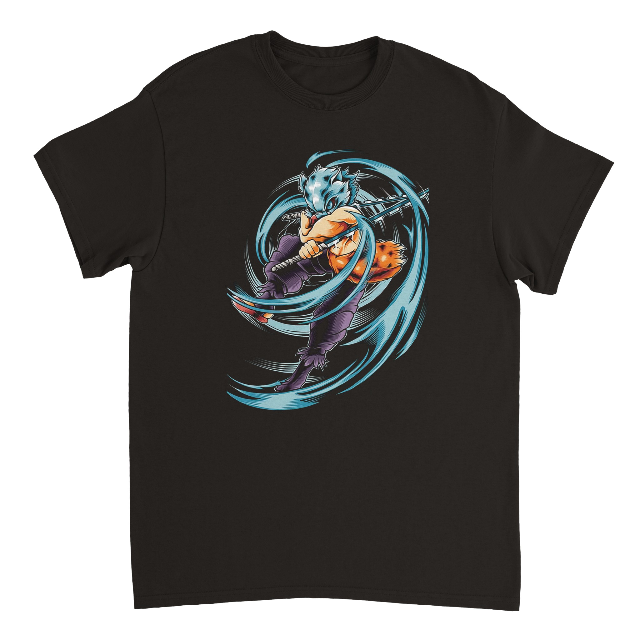 Demon Slayer 4 Heavyweight Unisex Crewneck T-shirt Demon Slayer 4 Heavyweight Unisex Crewneck T-shirt