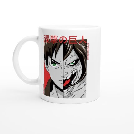 Attack On Titan 4 White 11oz Ceramic Mug