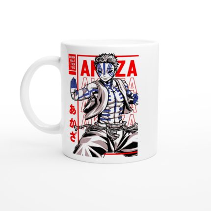 Demon Slayer Akaza White 11oz Ceramic Mug