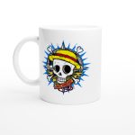 One Piece 24 White 11oz Ceramic Mug