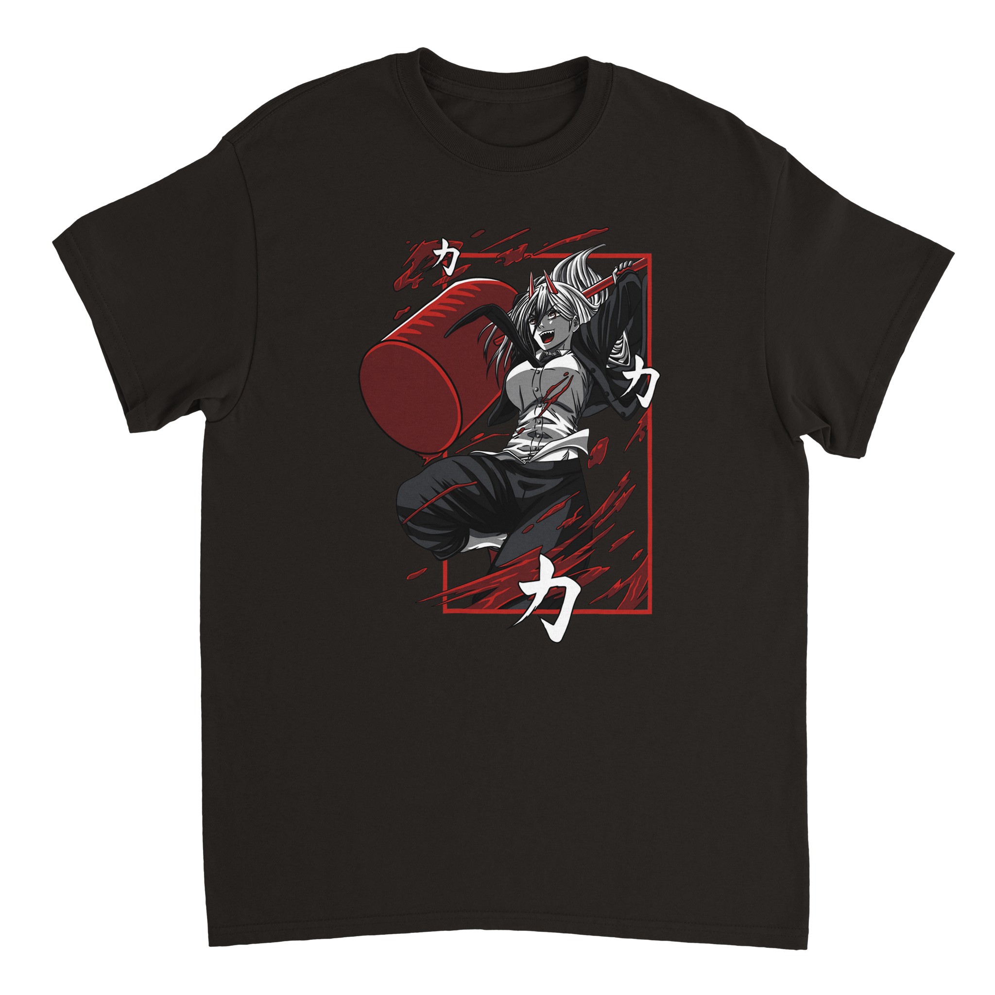 Chainsaw Man 8 Heavyweight Unisex Crewneck T-shirt Chainsaw Man 8 Heavyweight Unisex Crewneck T-shirt