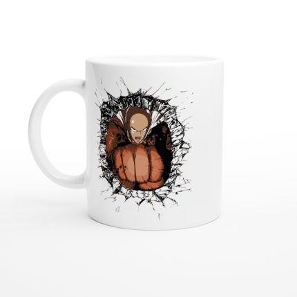 One Punch Man 4 White 11oz Ceramic Mug
