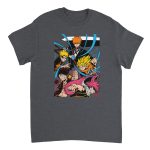 Anime Friends 3 Heavyweight Unisex Crewneck T-shirt