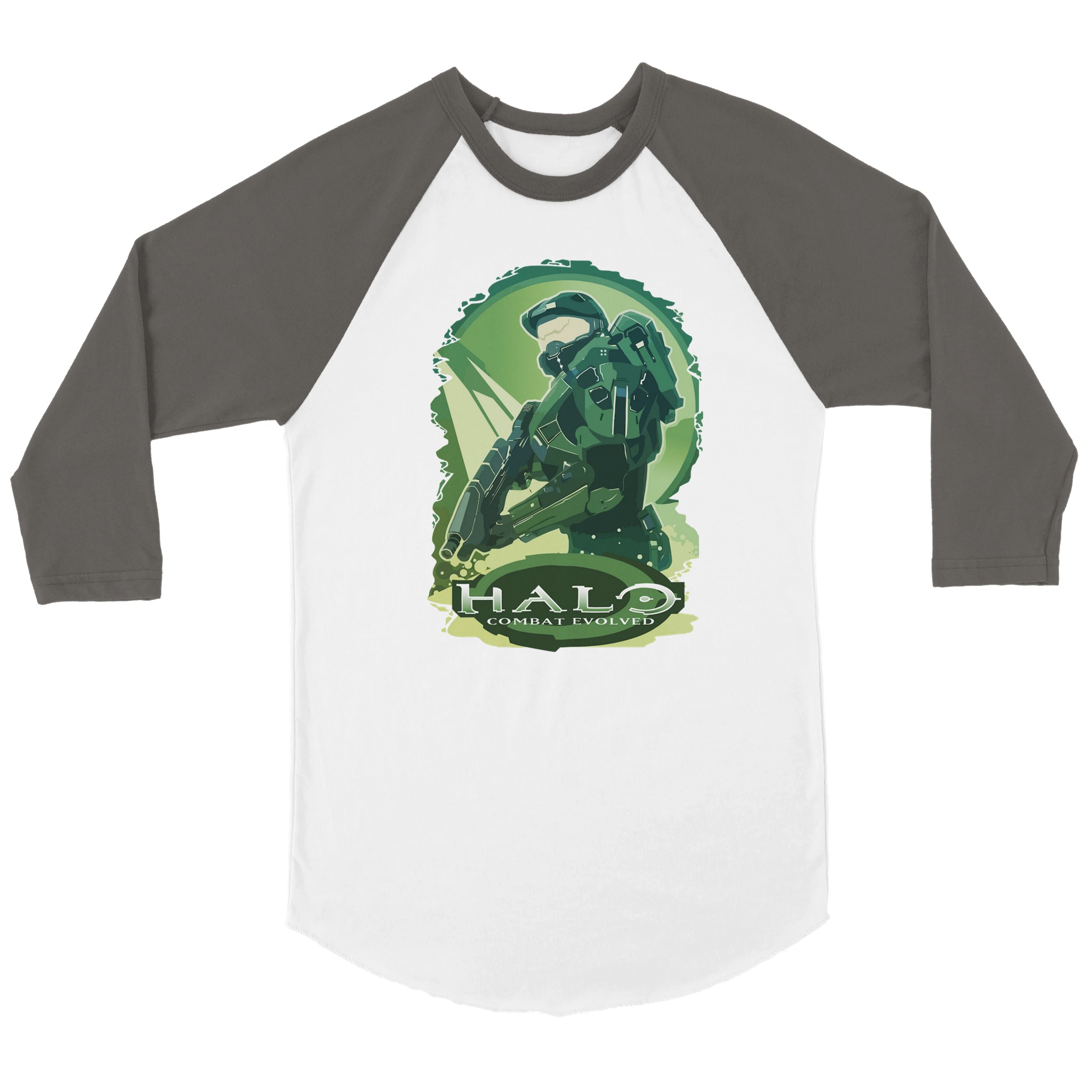Halo Combat Evolved Unisex 3/4 sleeve Raglan T-shirt Halo Combat Evolved Unisex 3/4 sleeve Raglan T-shirt