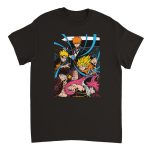 Anime Friends 3 Heavyweight Unisex Crewneck T-shirt