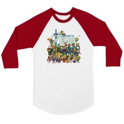 Zelda 1 Unisex 3/4 sleeve Raglan T-shirt