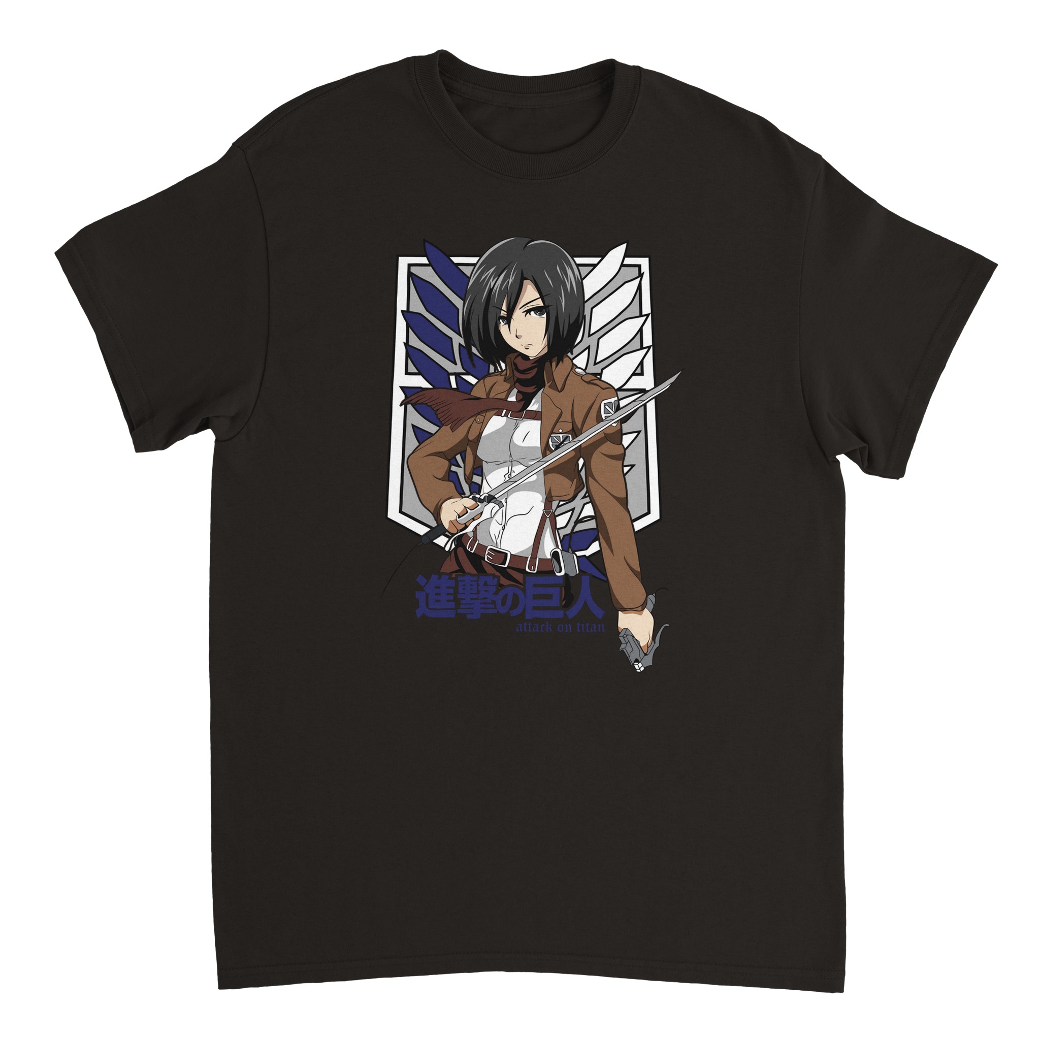 Attack On Titan 8 Heavyweight Unisex Crewneck T-shirt Attack On Titan 8 Heavyweight Unisex Crewneck T-shirt