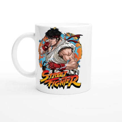 Street Fighter 4 White 11oz Ceramic Mug