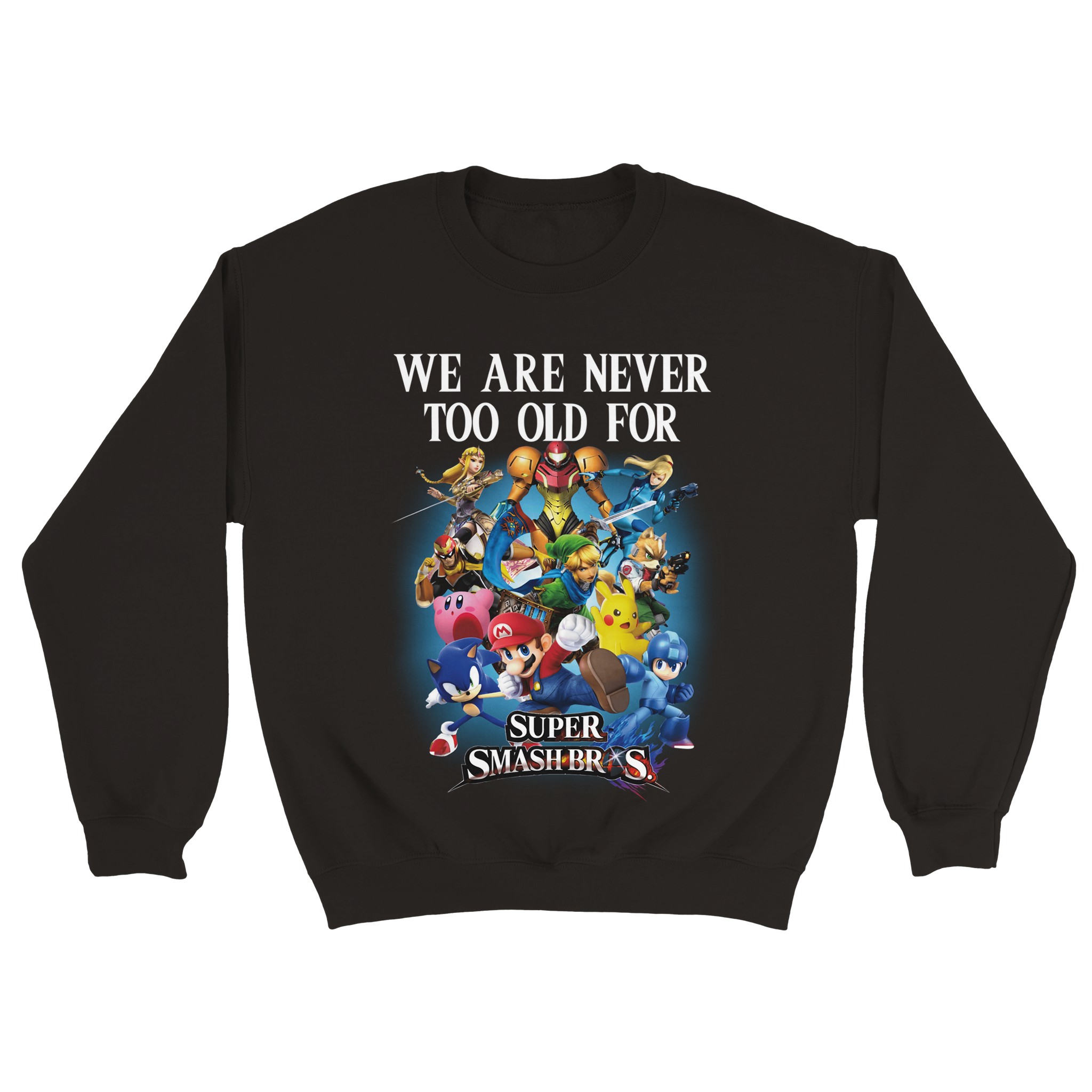 Super Smash Bros Classic Unisex Crewneck Sweatshirt Super Smash Bros Classic Unisex Crewneck Sweatshirt