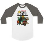 Super Mario 6 Unisex 3/4 sleeve Raglan T-shirt