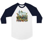 Zelda 1 Unisex 3/4 sleeve Raglan T-shirt