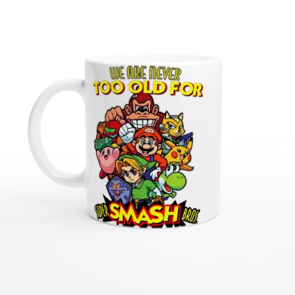 Super Smash Bros White 11oz Ceramic Mug