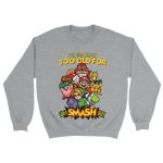 Super Smash Bros 1 Classic Unisex Crewneck Sweatshirt