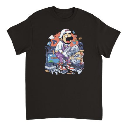 Super Mario 3 Heavyweight Unisex Crewneck T-shirt