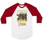 Zelda 3 Unisex 3/4 sleeve Raglan T-shirt