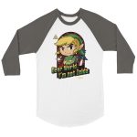 Zelda 5 Unisex 3/4 sleeve Raglan T-shirt