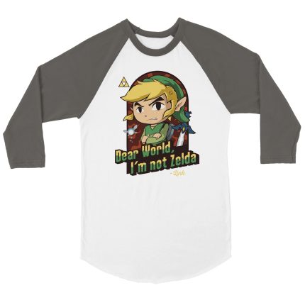 Zelda 5 Unisex 3/4 sleeve Raglan T-shirt