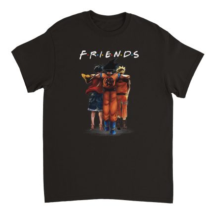 Anime Friends 2 Heavyweight Unisex Crewneck T-shirt