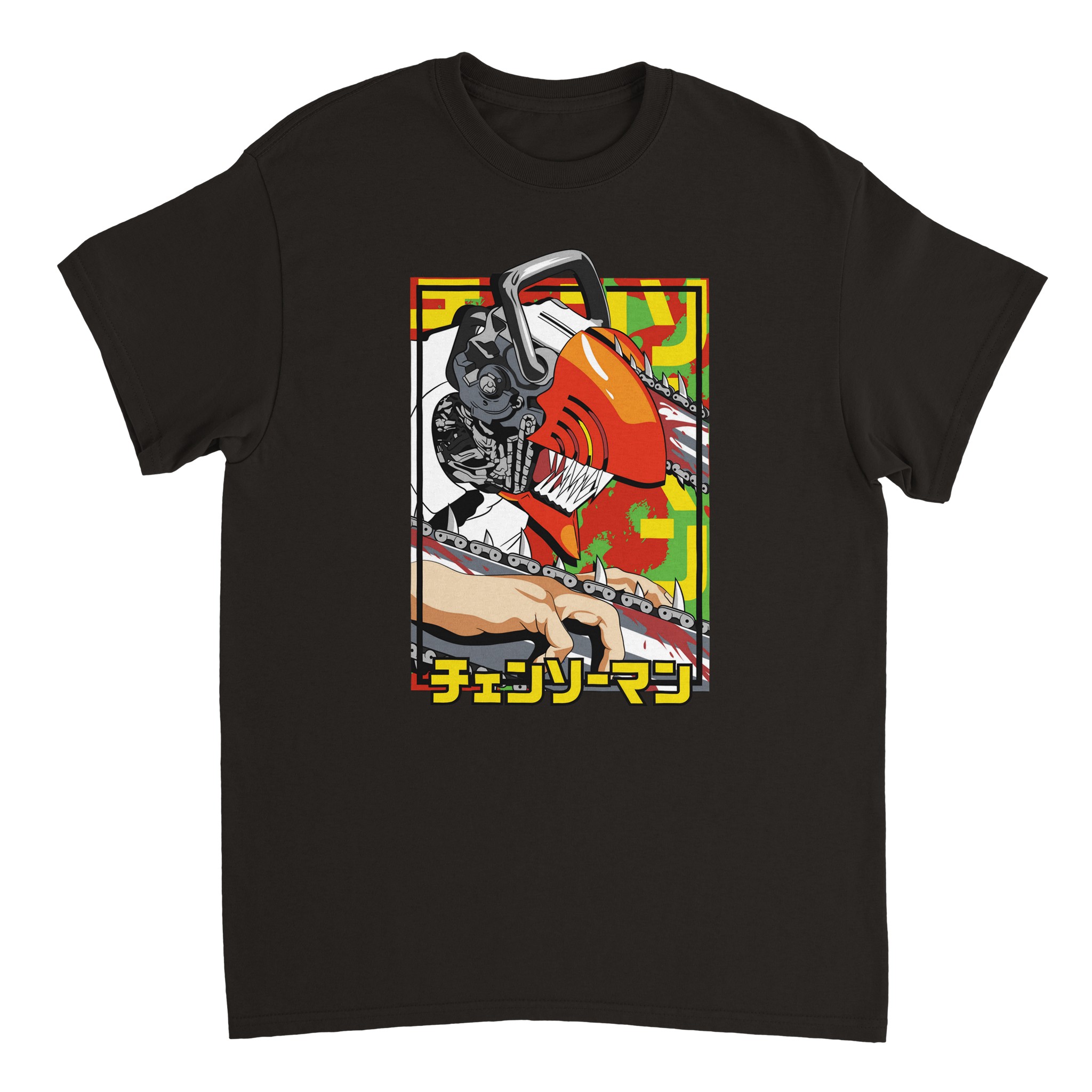 Chainsaw Man 2 Heavyweight Unisex Crewneck T-shirt Chainsaw Man 2 Heavyweight Unisex Crewneck T-shirt