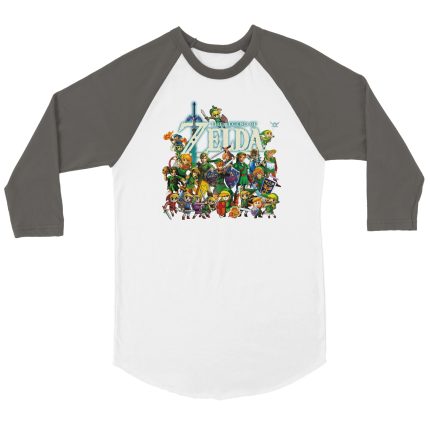 Zelda 1 Unisex 3/4 sleeve Raglan T-shirt