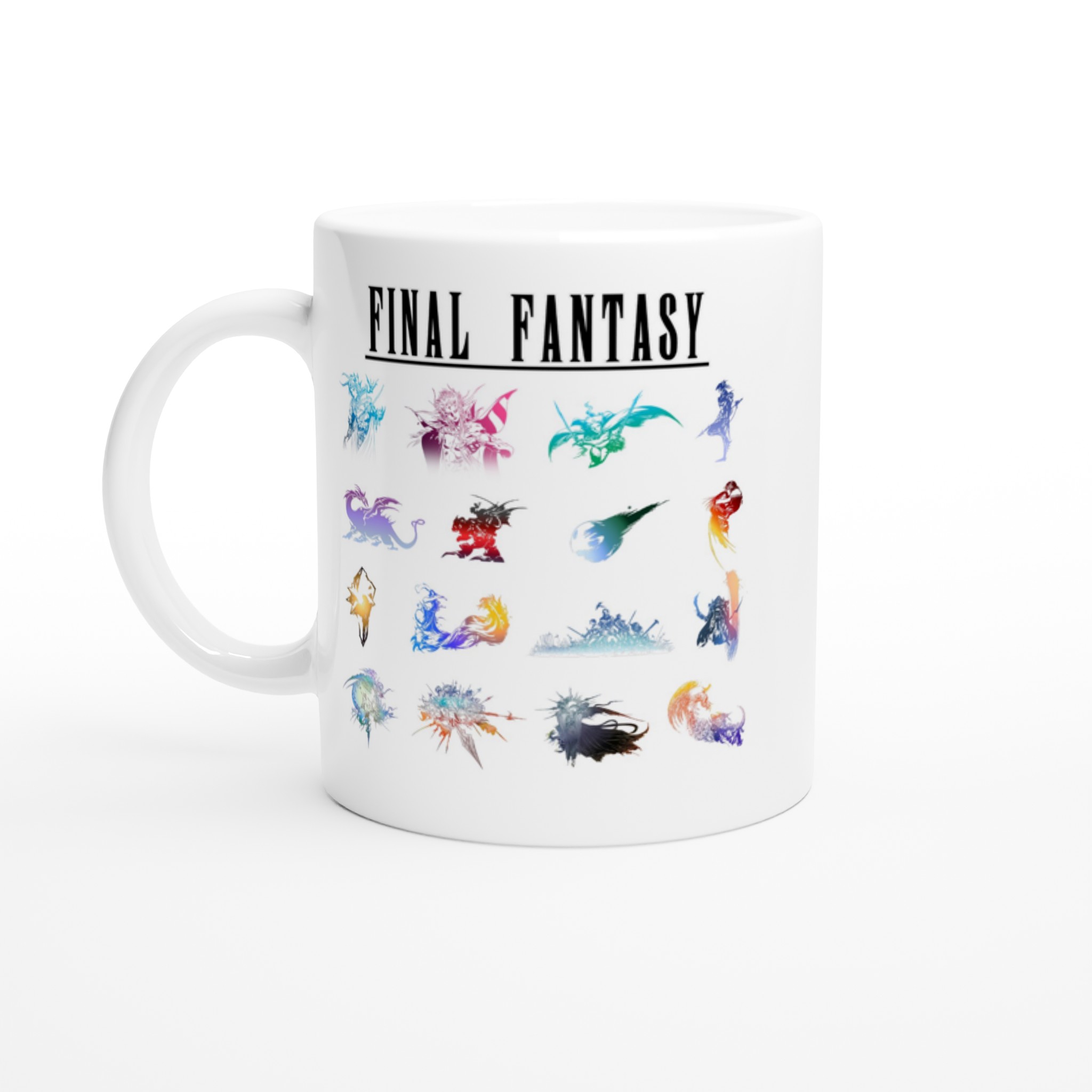 Final Fantasy White 11oz Ceramic Mug Final Fantasy White 11oz Ceramic Mug