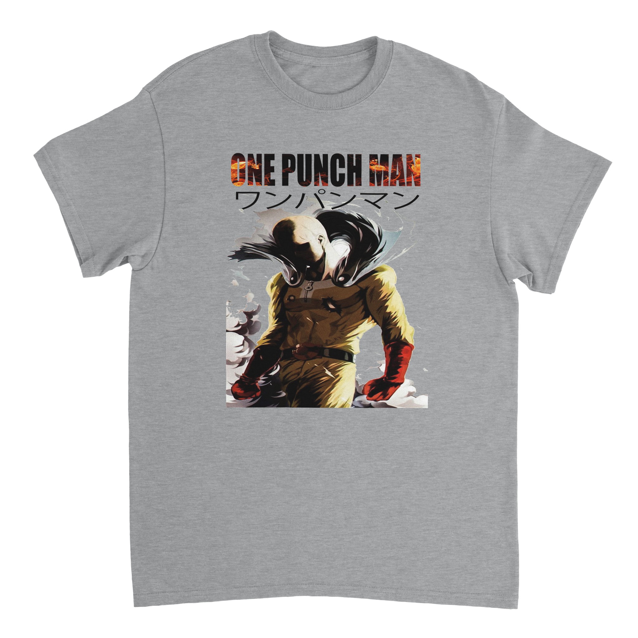 One Punch Man Saitama Heavyweight Unisex Crewneck T-shirt One Punch Man Saitama Heavyweight Unisex Crewneck T-shirt