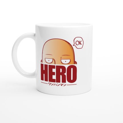 One Punch Man White 11oz Ceramic Mug