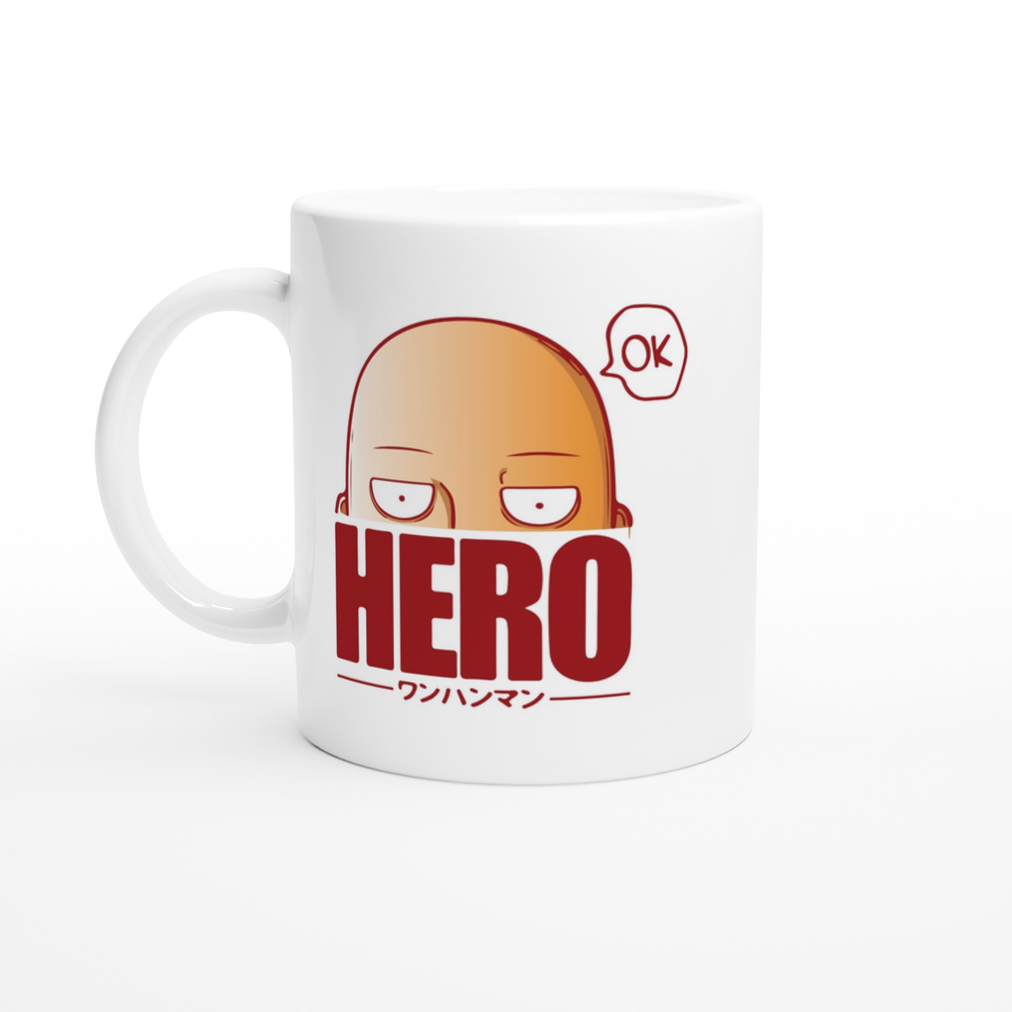One Punch Man White 11oz Ceramic Mug One Punch Man White 11oz Ceramic Mug
