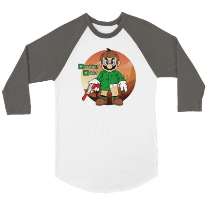 Super Mario 10 Unisex 3/4 sleeve Raglan T-shirt