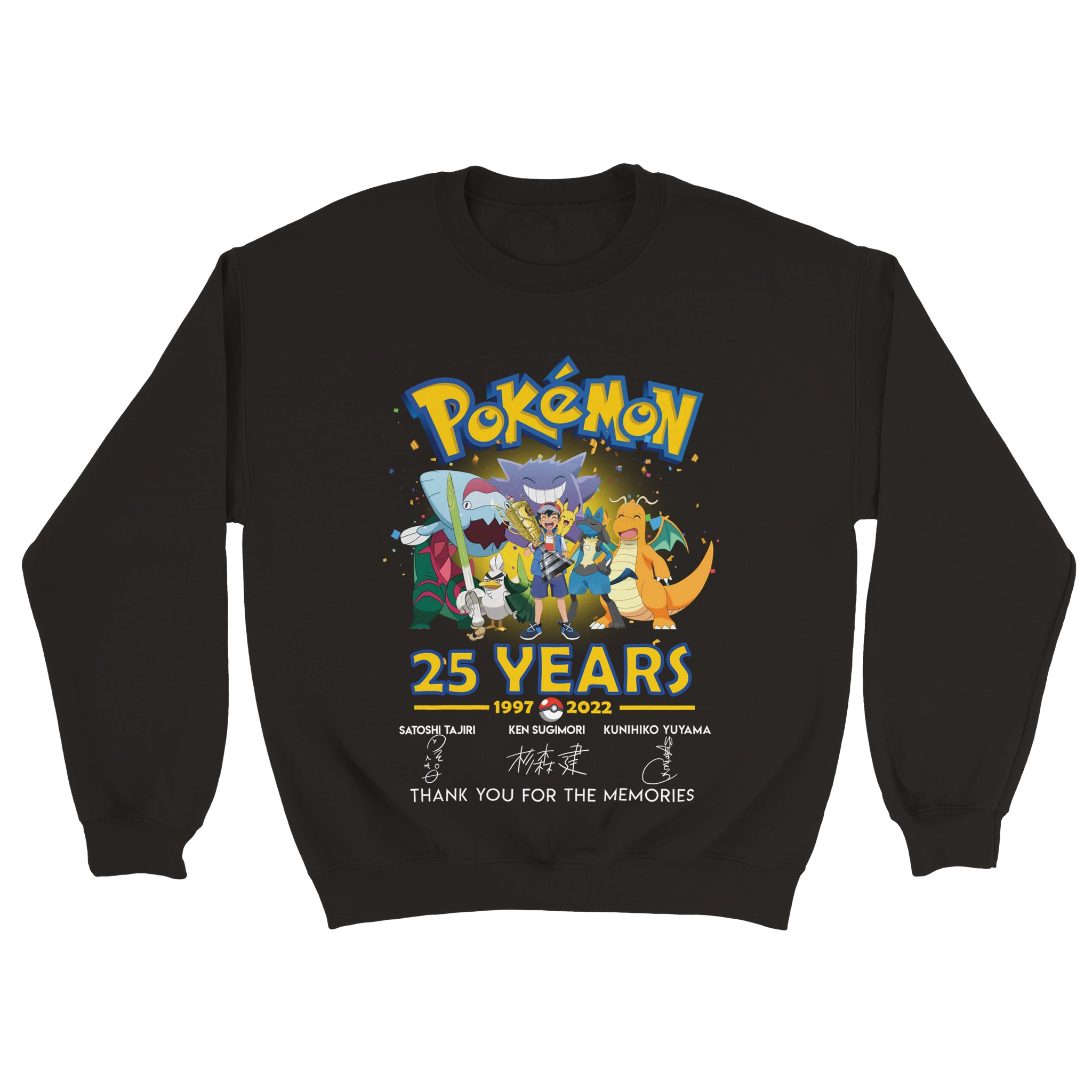 Pokemon 5 Classic Unisex Crewneck Sweatshirt Pokemon 5 Classic Unisex Crewneck Sweatshirt