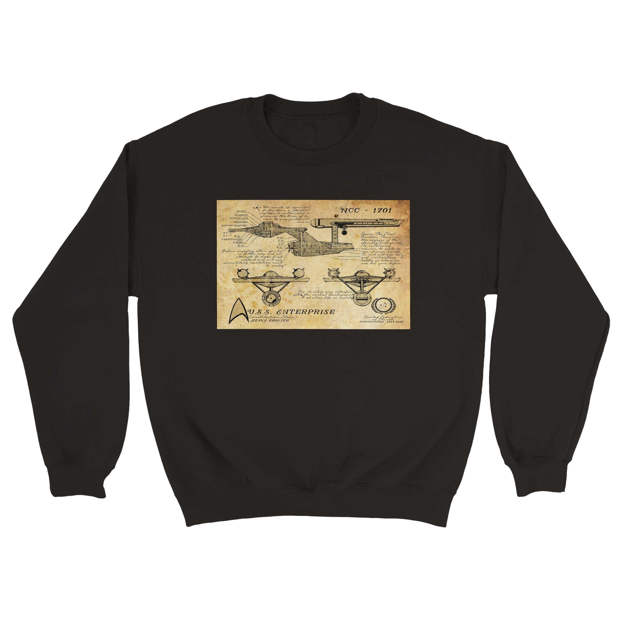 Star Trek 4 Classic Unisex Crewneck Sweatshirt Star Trek 4 Classic Unisex Crewneck Sweatshirt