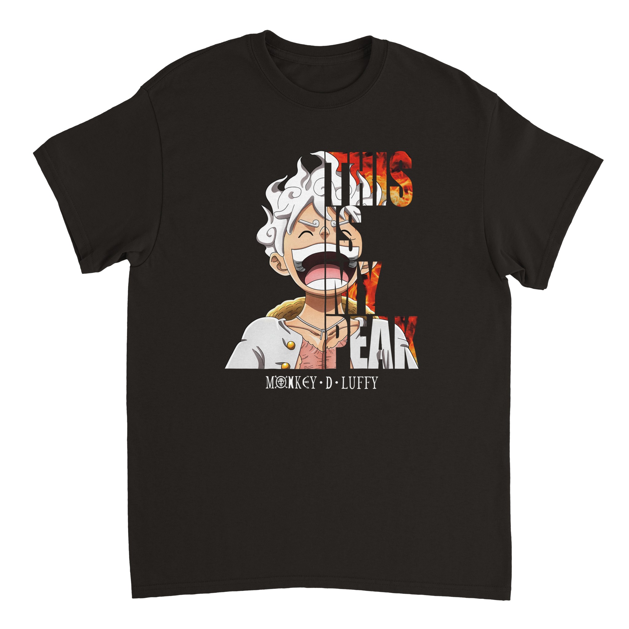 One Piece Gear 5 Heavyweight Unisex Crewneck T-shirt One Piece Gear 5 Heavyweight Unisex Crewneck T-shirt