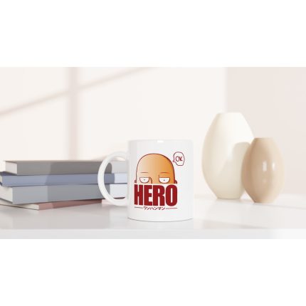 One Punch Man White 11oz Ceramic Mug
